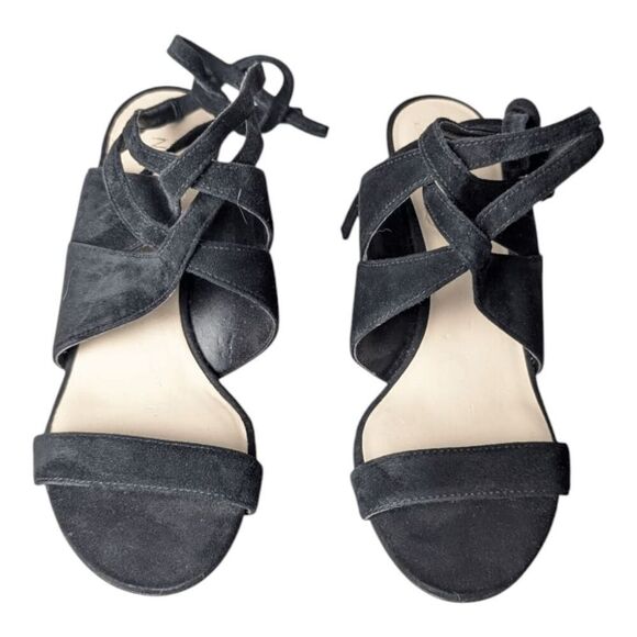 NINE WEST Ronnie Strappy Black Stiletto Heeled Sandal Size 6M - Picture 4 of 9